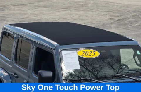 Another view of 2025 Jeep Wrangler Sahara 4xe w/Sky One Touch Power Top for sale in Concord, NC at Carolina Auto Warehouse