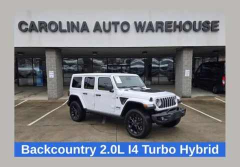 White 2025 Jeep Wrangler Sahara 4xe Backcountry for sale in Concord, NC