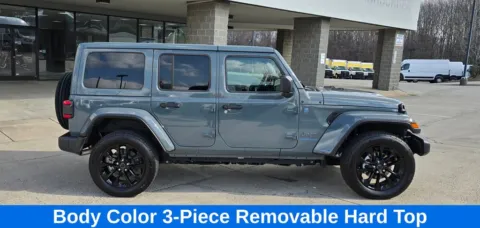 Another view of 2025 Jeep Wrangler Sahara 4xe w/Active Safety Group for sale in Concord, NC at Carolina Auto Warehouse