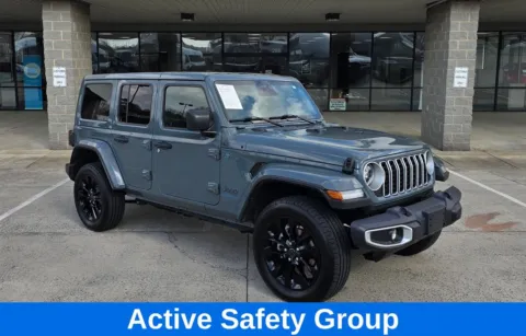 Photos of 2025 Jeep Wrangler Sahara 4xe w/Active Safety Group for sale in Concord, NC at Carolina Auto Warehouse