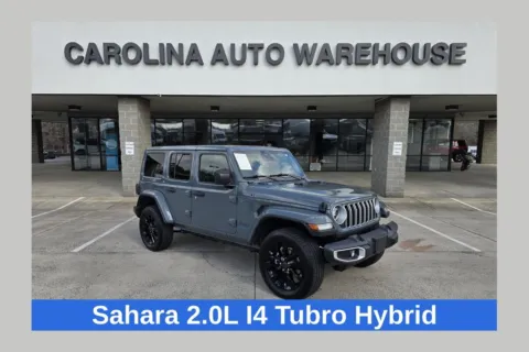 Gray 2025 Jeep Wrangler Sahara 4xe w/Active Safety Group for sale in Concord, NC