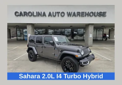 Gray 2025 Jeep Wrangler Sahara 4xe w/Active Safety Group for sale in Concord, NC