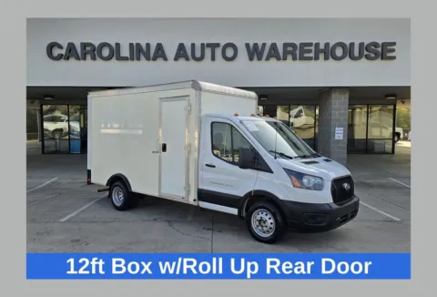 White 2022 Ford Transit-350 Cutaway 12ft Box W/Roll-Up door and Side Door for sale in Concord, NC