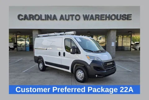 White 2023 Ram ProMaster 2500  Low Roof 136WB w/Shelves and Bulkhead for sale in Concord, NC
