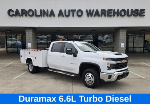 White 2024 Chevrolet Silverado 3500HD LT 4x4 Crew Cab Knapheide Service for sale in Concord, NC