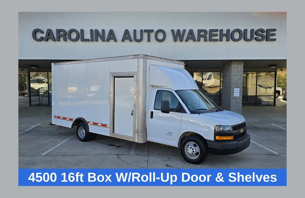 White 2023 Chevrolet Express Cutaway 4500 Series 16ft Box 177wb for sale in Concord, NC