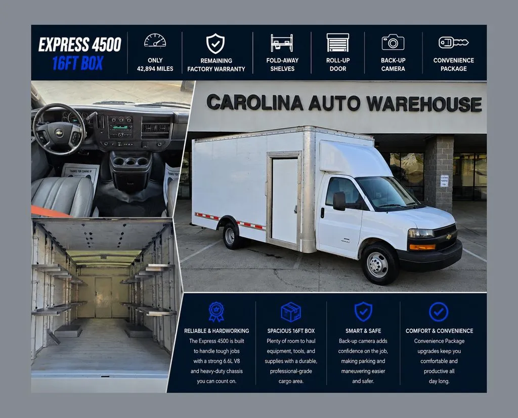 2023 Chevrolet Express Cutaway 4500 Series 16ft Box 177wb for sale in Concord, NC