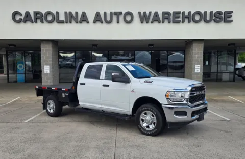 White 2024 Ram 2500 Tradesman 4x4 Crew Cab 8.5FT Flatbed W/6.7L Cummins Diesel for sale in Concord, NC