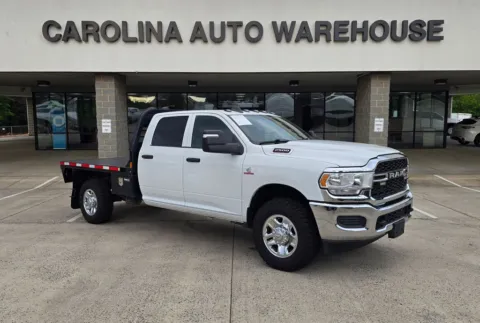 White 2024 Ram 2500 Tradesman 4x4 Crew Cab 8.5FT Flatbed W/6.7L Cummins Diesel for sale in Concord, NC