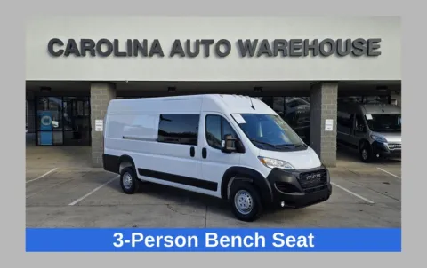 White 2025 Ram ProMaster 3500 High Roof 159wb EXT W/Front Row Bench and Safety Group for sale in Concord, NC