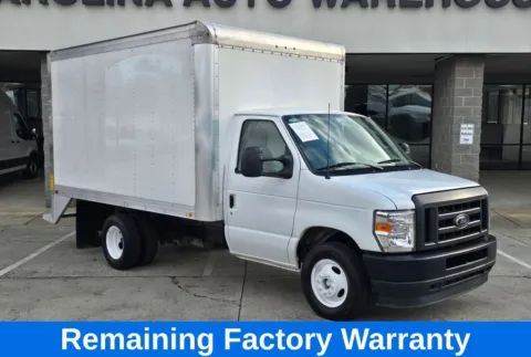 Photos of 2024 Ford E-350SD  Cutaway 12ft box truck w/Roll-Up Door & Bulkhead for sale in Concord, NC at Carolina Auto Warehouse