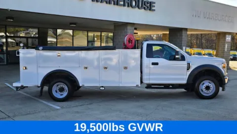 Another view of 2022 Ford F-550SD XL DRW 13ft Service Bed W/Mobile Air Compressor for sale in Concord, NC at Carolina Auto Warehouse