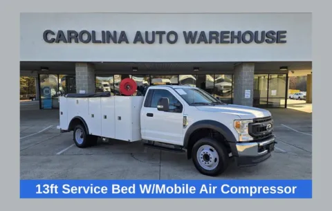 White 2022 Ford F-550SD XL DRW 13ft Service Bed W/Mobile Air Compressor for sale in Concord, NC