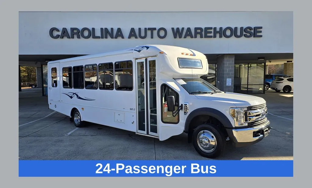 White 2019 Ford F-550SD XL DRW 24-Passenger Bus for sale in Concord, NC