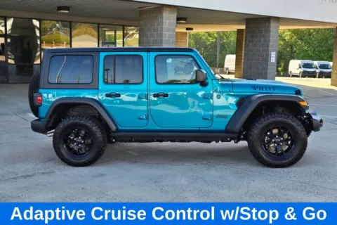 Another view of 2024 Jeep Wrangler Willys 4xe w/Adaptive Cruise Control w/Stop & Go for sale in Concord, NC at Carolina Auto Warehouse