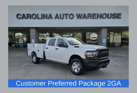 White 2024 Ram 2500 Tradesman Crew Cab 4x4 Long Box Service Body for sale in Concord, NC