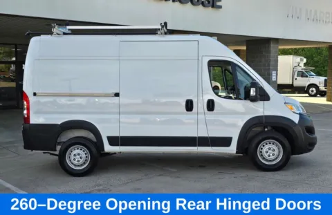 Another view of 2024 Ram ProMaster 2500 High Roof w/Ladder Rack and Shelves for sale in Concord, NC at Carolina Auto Warehouse