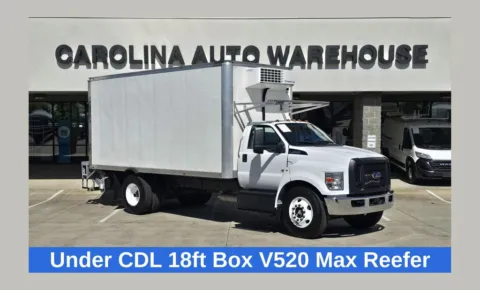 White 2023 Ford F-650SD  Thermo King V-520 Max 18ft Box w/Liftgate for sale in Concord, NC
