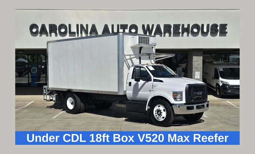 White 2023 Ford F-650SD Thermo King V-520 Max 18ft Box for sale in Concord, NC