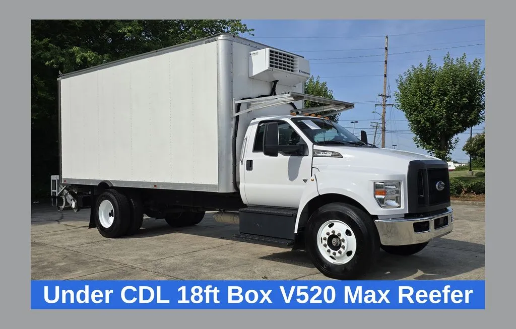 White 2023 Ford F-650SD Thermo King V-520 Max 18ft Box w/Liftgate for sale in Concord, NC