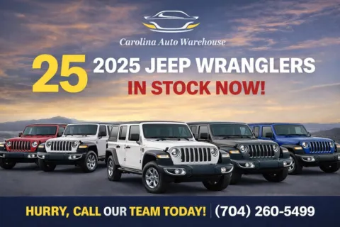 Red 2025 Jeep Wrangler Rubicon 4xe w/Sky One Touch Power Top for sale in Concord, NC