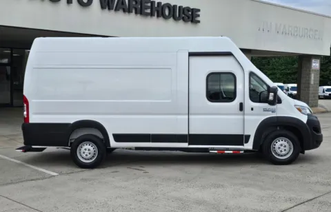 Another view of 2024 Ram ProMaster 3500 EV Super High Roof 159WB EXT w/Shelves and Roll-Up Door for sale in Concord, NC at Carolina Auto Warehouse