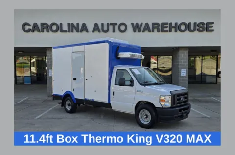 White 2023 Ford E-350SD  Cutaway 12.4ft Reefer Box Truck for sale in Concord, NC