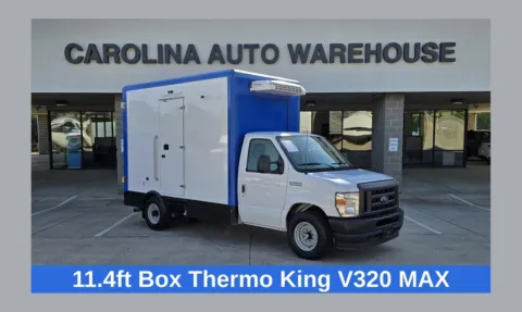 White 2023 Ford E-350SD  Cutaway 11.4ft Reefer Box Truck for sale in Concord, NC