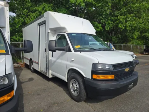 Photos of 2023 Chevrolet Express 3500 Work Van Cutaway 14ft Box w/Shelves and Roll-Up Door for sale in Concord, NC at Carolina Auto Warehouse