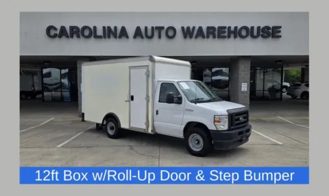 White 2022 Ford E-350SD  Cutaway 12ft Box w/Roll-Up Door for sale in Concord, NC