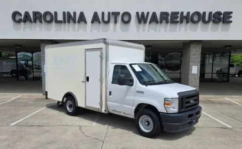 White 2022 Ford E-350SD  Cutaway 12ft Box w/Roll-Up Door for sale in Concord, NC