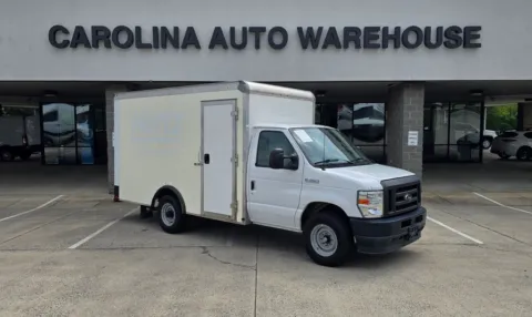 White 2022 Ford E-350SD  Cutaway 12ft Box w/Roll-Up Door for sale in Concord, NC