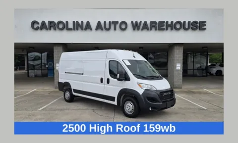White 2024 Ram ProMaster 2500 High Roof Adaptive Cruise Control w/Stop & Go for sale in Concord, NC