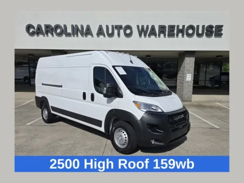 White 2026 Ram ProMaster 2500 High Roof 159wb SLT Adaptive Cruise Control W/Stop & Go for sale in Concord, NC