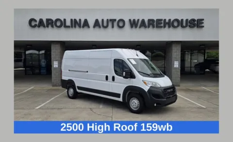 White 2026 Ram ProMaster 2500 High Roof 159WB w/Adaptive Cruise Control w/Stop & Go for sale in Concord, NC