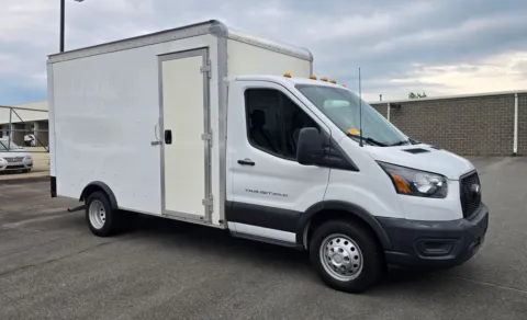 White 2023 Ford Transit-350  12ft Box Truck w/Side Door for sale in Concord, NC