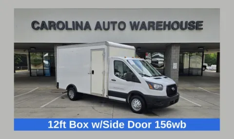 White 2023 Ford Transit-350  12ft Box Truck w/Side Door for sale in Concord, NC