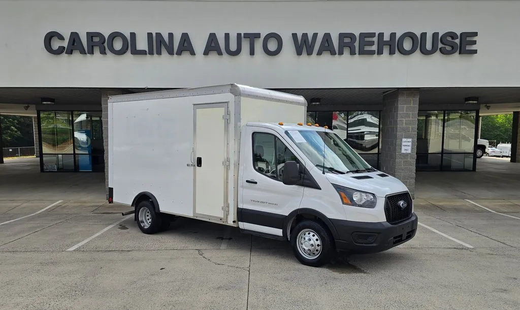 White 2023 Ford Transit-350 12ft Box Truck w/Side Door for sale in Concord, NC