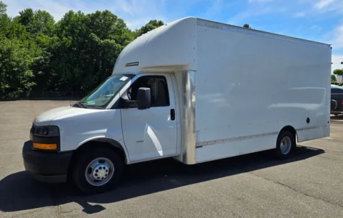 Photos of 2021 Chevrolet Express 3500 Work Van Cutaway 16ft Box w/Side Door and Shelves for sale in Concord, NC at Carolina Auto Warehouse