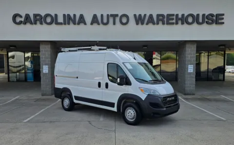 White 2024 Ram ProMaster 2500 High Roof 159wb w/Adjustable Ladder Rack for sale in Concord, NC