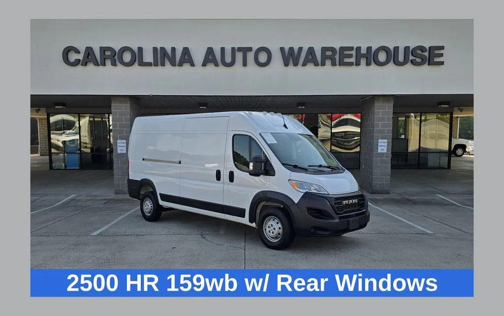 White 2023 Ram ProMaster 2500 High Roof 159wb w/Rear Windows for sale in Concord, NC
