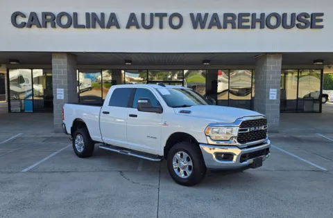 White 2023 Ram 2500 Big Horn Crew Cab Cummins 6.7L I6 Turbodiesel for sale in Concord, NC