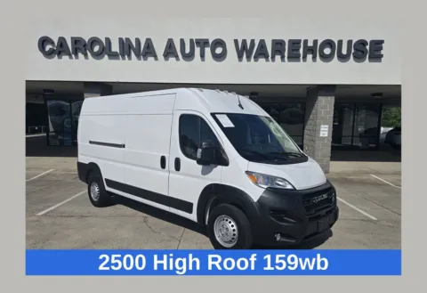 White 2024 Ram ProMaster 2500 High Roof w/Adaptive Cruise Control w/Stop & Go for sale in Concord, NC