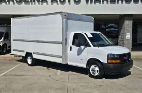 Photos of 2021 GMC Savana 3500 Work Van DRW 16ft Box w/Roll-up Door and Pull Out Ramp for sale in Concord, NC at Carolina Auto Warehouse