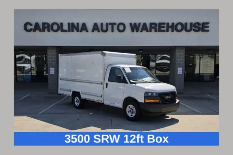White 2021 GMC Savana 3500 Work Van SRW 12ft Box w/Step-Up Bumper for sale in Concord, NC
