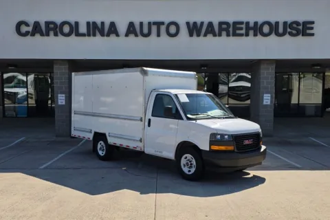 White 2021 GMC Savana 3500 Work Van SRW 12ft Box w/Step-Up Bumper for sale in Concord, NC
