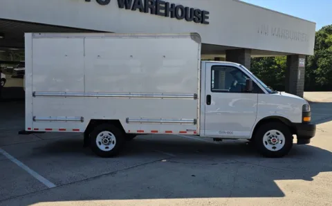 Another view of 2021 GMC Savana 3500 Work Van SRW 12ft Box w/Step-Up Bumper for sale in Concord, NC at Carolina Auto Warehouse