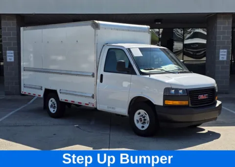 Photos of 2021 GMC Savana 3500 Work Van SRW 12ft Box w/Step-Up Bumper for sale in Concord, NC at Carolina Auto Warehouse
