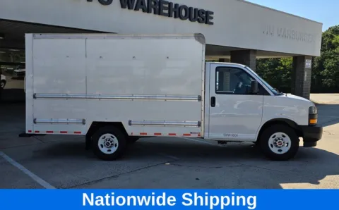 Another view of 2021 GMC Savana 3500 Work Van SRW 12ft Box w/Step-Up Bumper for sale in Concord, NC at Carolina Auto Warehouse