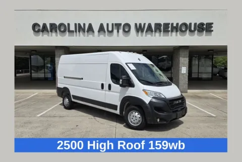 White 2025 Ram ProMaster 2500 High Roof 159wb w/Adaptive Cruise Control w/Stop & Go for sale in Concord, NC